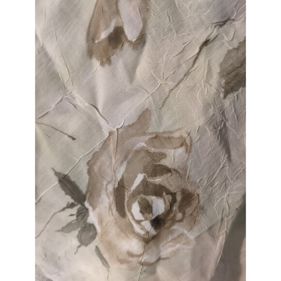 Sugarcane Floral Maxi Skirt M Boho Peasant Elastic Waist Long Light Green - Picture 8 of 8